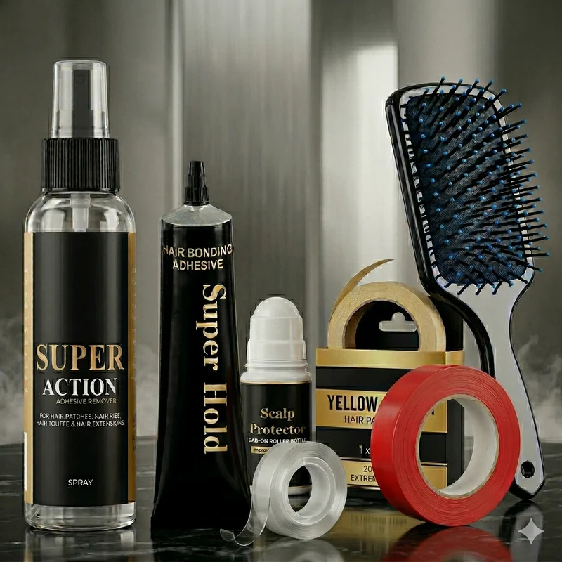 Professional hair adhesive systems for secure fit, Sydney
