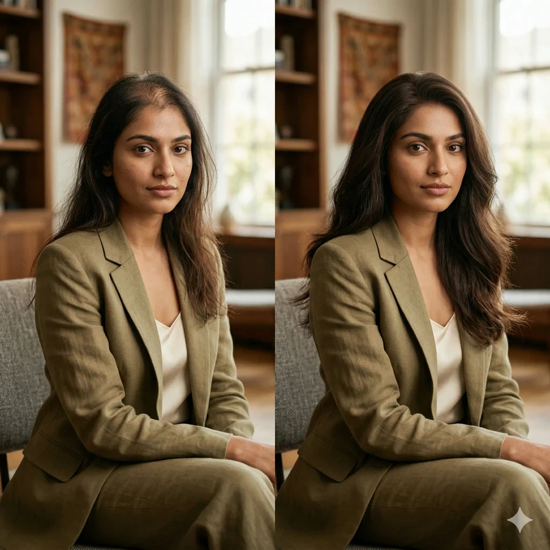 Women's hair patch for volume and coverage, natural look, Sydney